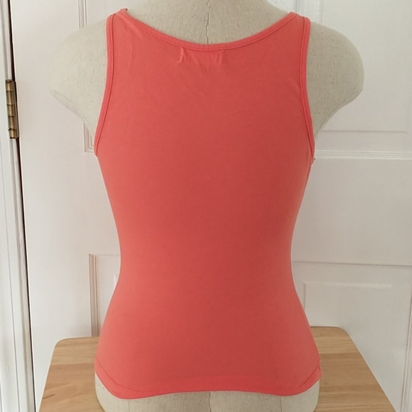 Rebecca Beeson Deep V Tank Top Orange Extra Small - Picture 4 of 7